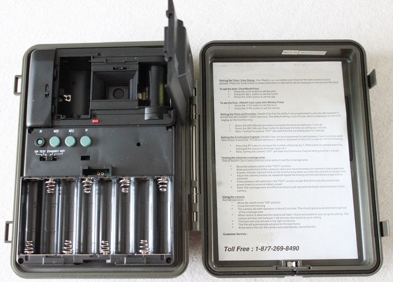 Piège photographique avec pellicule photo